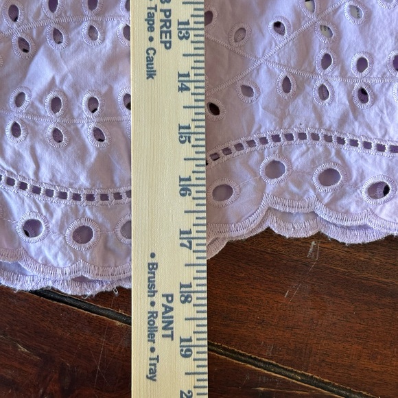 Rails Orchid Eyelet Embroidered Crop Top Lavender Purple Small - Picture 9 of 9